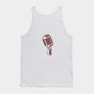 Retro microphone Tank Top